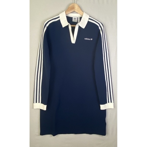 Adidas Originals Knit Polo Dress Women's Size Large Casual Lifestyle NWT - Picture 5 of 6